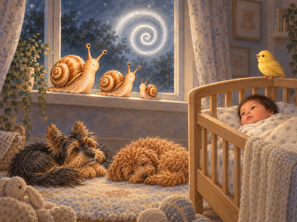 Ilustrație: Melcii de pe trepte